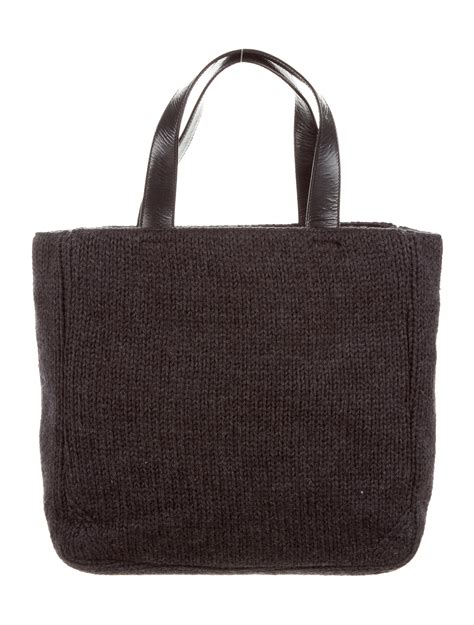 prada knitted tote|Prada medium tote.